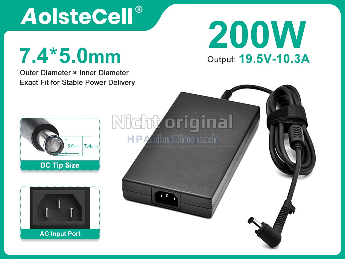 HP DC7800 DC7900 DC8000 ELITEBOOK 8560W 8570W 8730W 8740W 8760W 8770W Ersatznetzteil